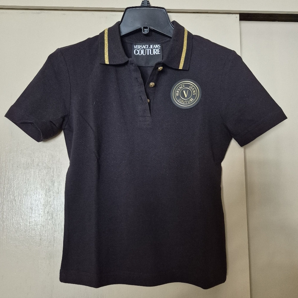 Versace Jeans Logo Embroidered Polo